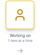 One developer working on one item at a time.
