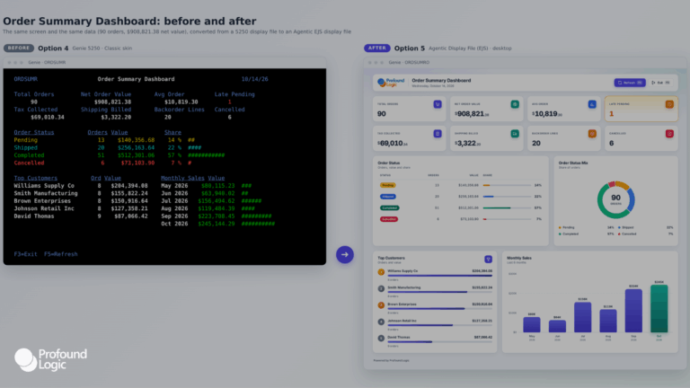 Here's What Building a Screen with Agentic Display Files Actually Looks Like